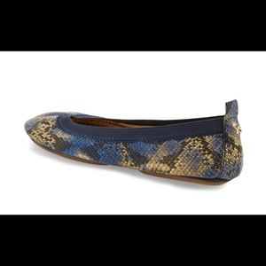 Yosi Samra Ballet Flats Marina Blue Python